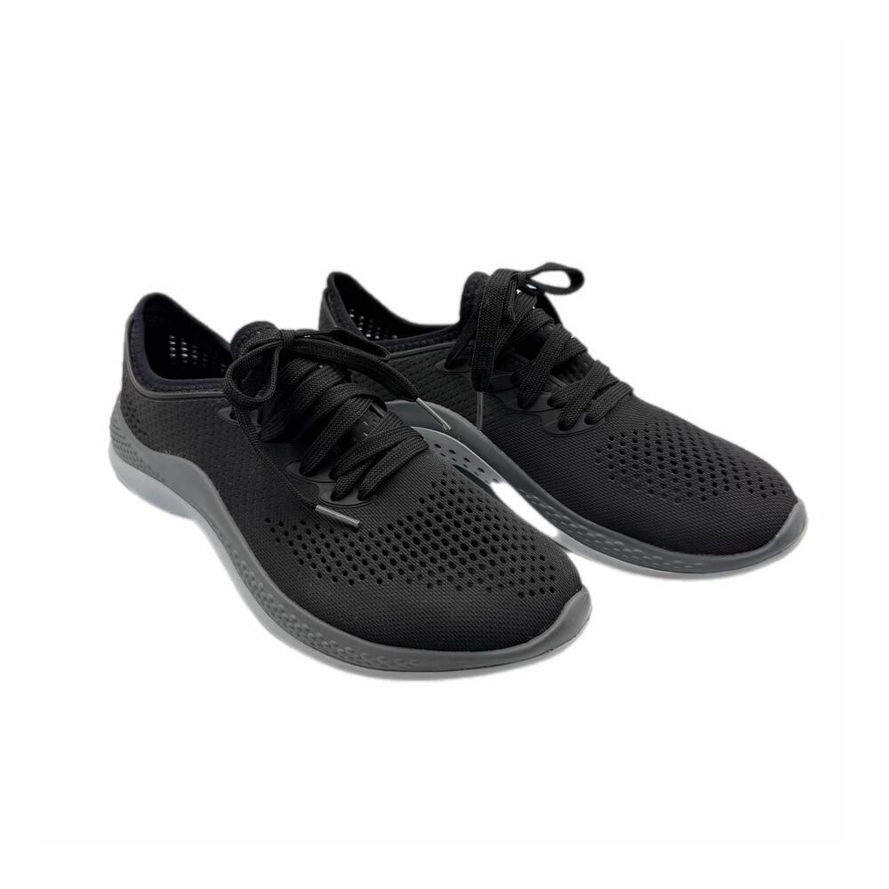 Crocs NEW Women LiteRide 360 Pacer Black Lace Up Breathable Waterproof Sneakers - Picture 1 of 9